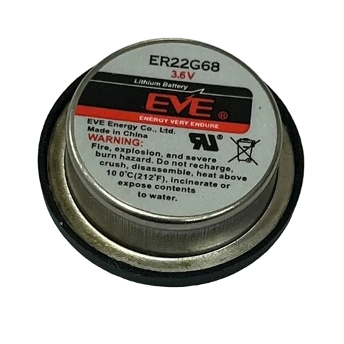 Eve Er22g68 Lithium Ion Coin Cell Battery - Metal 18mm Diameter x 8mm Thickness Black | 500mAh 4.5g