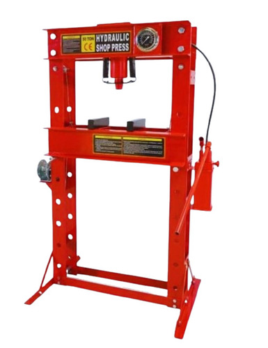 Heavy Duty 50 Ton Hydraulic Shop Press Machine - Color: Red