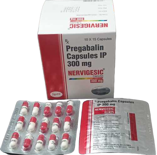 Pregabalin Capsule 300mg - White Hard Gelatin 99.9% Purity | Neuropathic Pain Epilepsy Anxiety Treatment