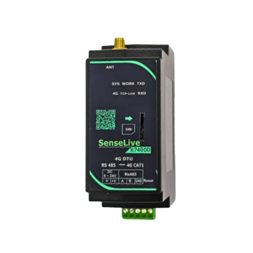 Senselive X7400D Din-Rail 4G Cat1 Dtu With Rs485 Interface - Application: Designed For Industrial Data Acquisition