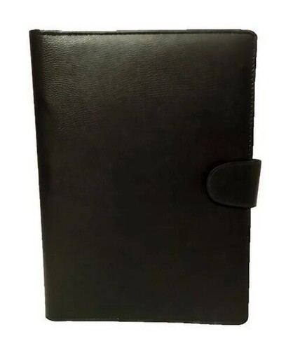 Black Leather File Folder