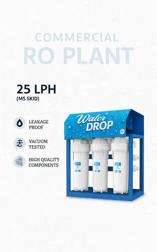 COMMERCIAL RO PLANT 25 LPH (MS) SKID