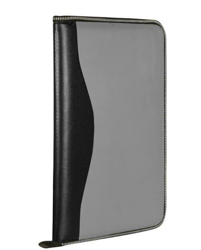 Leather Zipper Document Folder