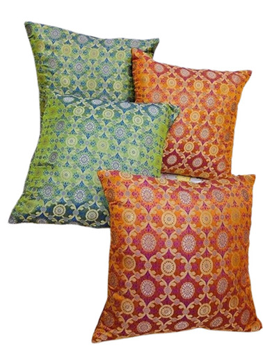 Multicolor Silk Cushion Cover