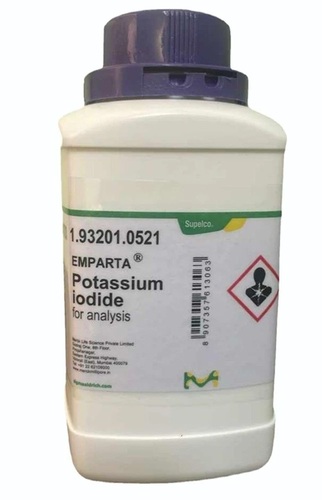 Potassium Iodide Powder - White Crystals, 99.9% Purity | Water Soluble, Fine Powder, Hygroscopic, Laboratory Grade