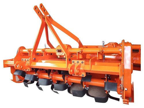 Agricultural Rotavator - Color: Orange