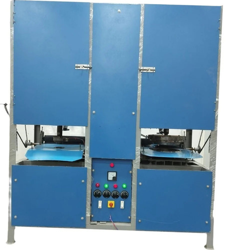 Disposable Paper Plate Making Machine - Color: Blue