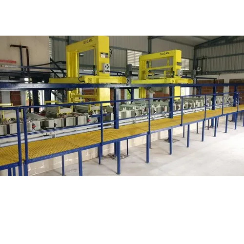 Acid Zinc Plating Plant - MS, SS, PP Body, 2.1 Ton/Day, 415V | Fully Automatic, PLC Control, Electric Drive, Yellow Painted