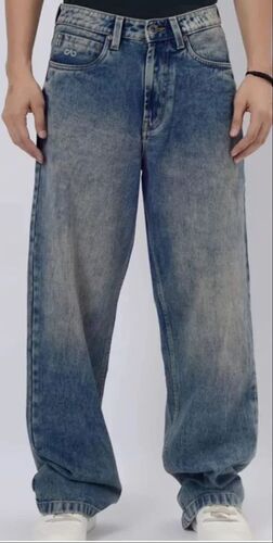 Grey Mens Denim Jeans
