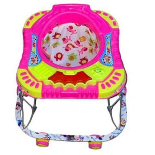 Pink Square Baby Walker - Color: Multicolor