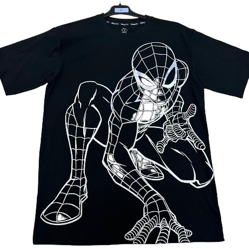 Spiderman Printed T Shirt - Color: Black