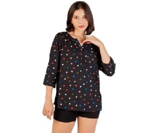 Women Printed Top - Various Sizes, Colors | Anti Wrinkle, Trendy Designs, Neat Stitching