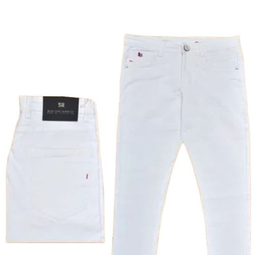 Mens White Denim Jeans