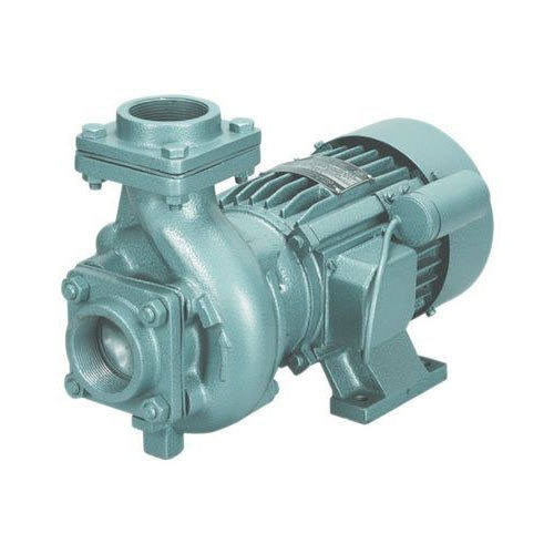 Mono Block Pump - MS Cast Iron, Green, 220-240V, 50Hz | Durable, Manual Control, Floor Mount
