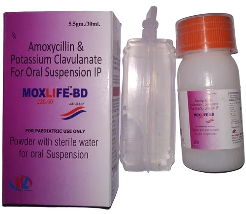 Moxlife Bd Dry Syrup - Ingredients: .