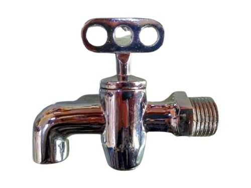 Silver Bathroom Taper Tap