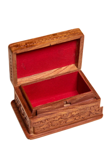 Wooden Handicraft Box - Color: Brown