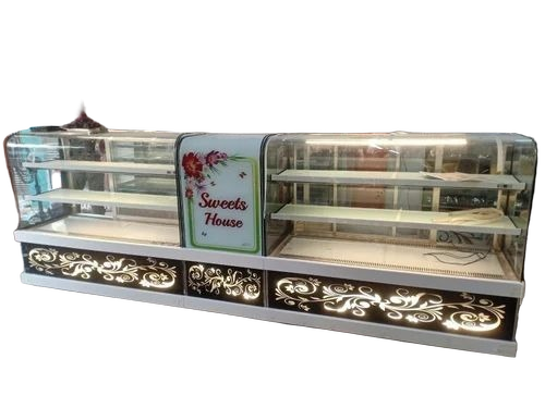 Bakery Sweet Display Counter - Color: Silver