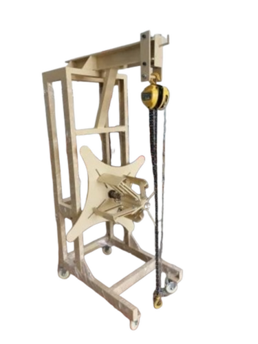 Decoiler With Chain Hoist - Color: Grey