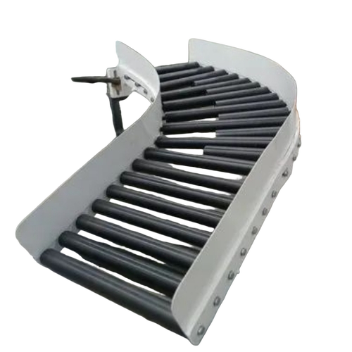Stainless Steel Industrial Gravity Roller Conveyor - Standard Size, Silver | Durable, Long Lasting