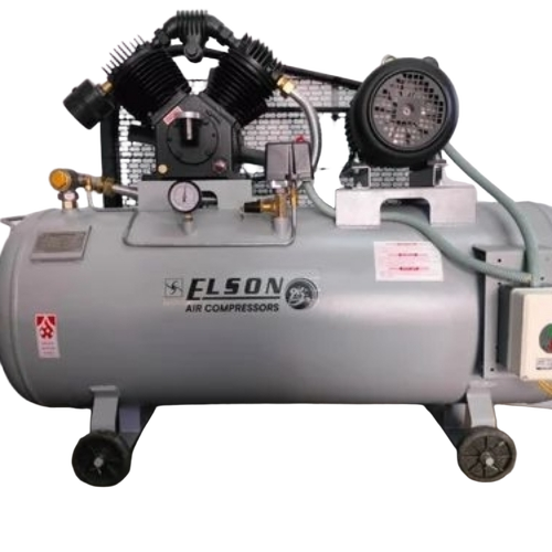 High Pressure Air Compressor - Standard Size, Gray | Electric Drive, AC Power, 1 Year Warranty, Durable, Long Lasting