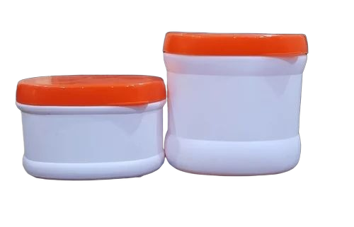 Plastic Ovel Shape Jar