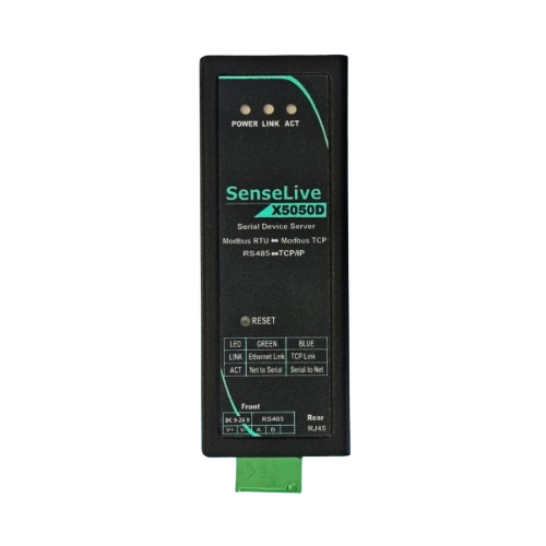 Senselive X5050D (Rs485 To Tcp/Ip Modbus Server) - Dimension (L*W*H): 8.9*3.3*5.2 Centimeter (Cm)