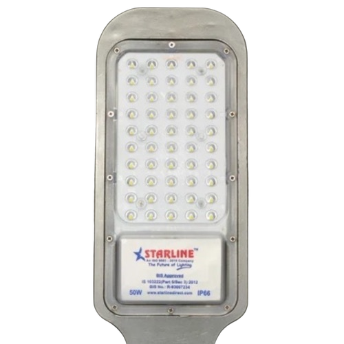 Solar Street Light - Aluminium, Standard Size, Silver | Low Consumption, Stable Performance, Outdoor Use