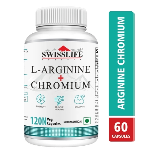 Swisslife Forever L-Arginine Chromium Veg Capsule 