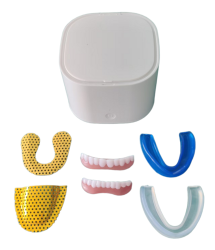 Upgraded Ultrasonic Retainer Cleaner Machine - Color: White