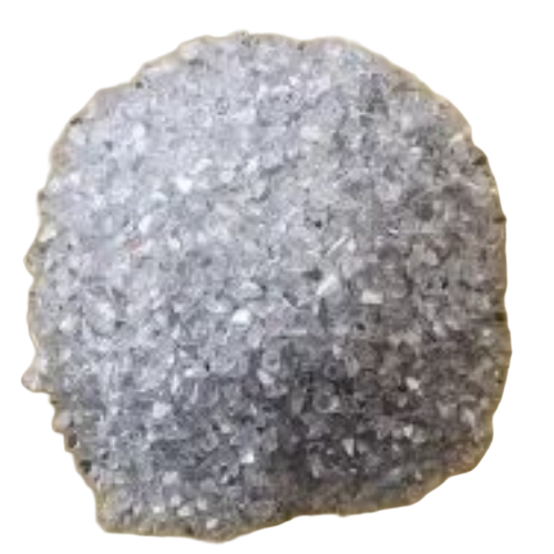 Transparent Crystal Crushed Glass - Soda-Lime Recycled Glass, Silver Color | Reflective, Durable, Lightweight, Recyclable