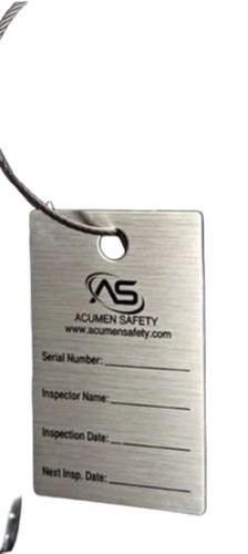 Aluminum Tag - Color: Silver