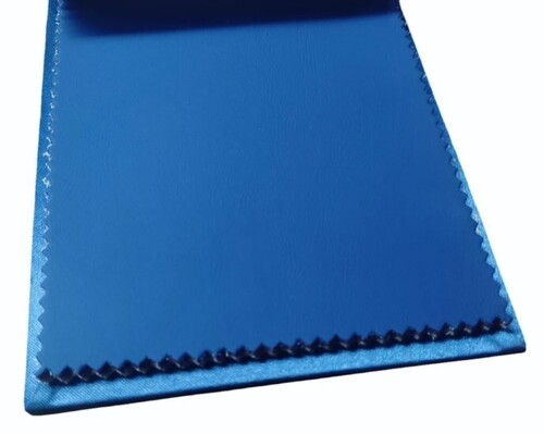 Blue Artificial Leather Fabric