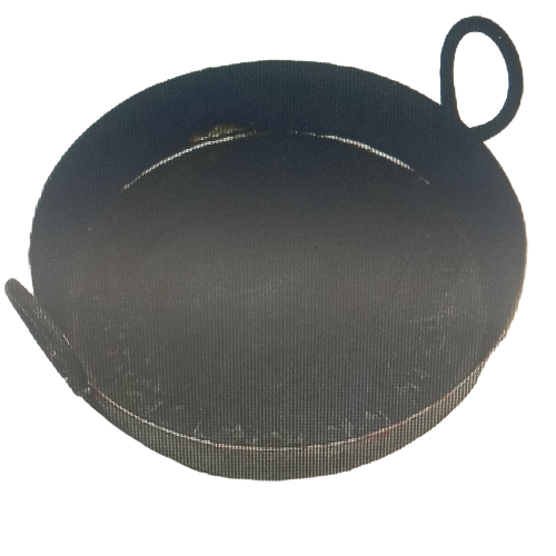 Mild Steel Jalebi Kadai - Various Sizes, Black | Light Weight, Polished Finish Cookware