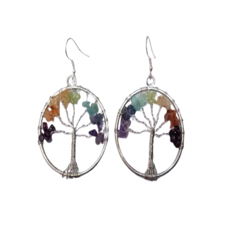 Fashion Earrings - Brass Round, Multicolor | Women, Customize Size, Casual, Engagement, Wedding, Party, Gift