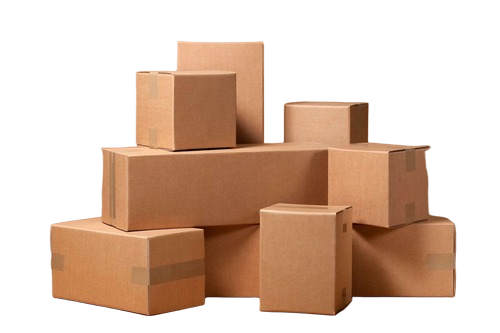 Brown Paper Corrugated Box - Artwork: Na