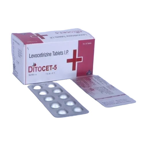 Levocetirizine Tablet I.P. - Box Packaging, 10x10 Capsules | Organic Medicine, Anti-Bacterial, Suitable For All