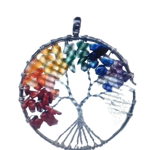 7 Chakra Tree Pendant 