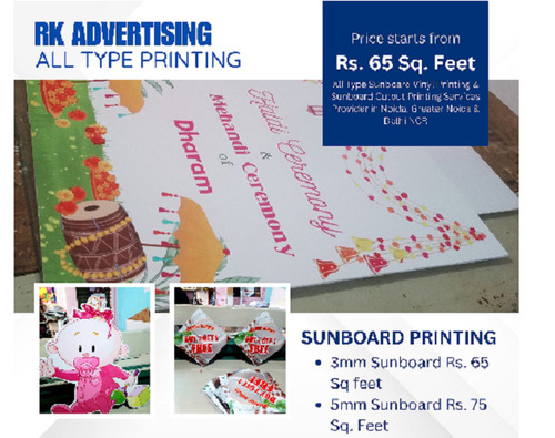 All Type Sunboard Vinyl Printing Services