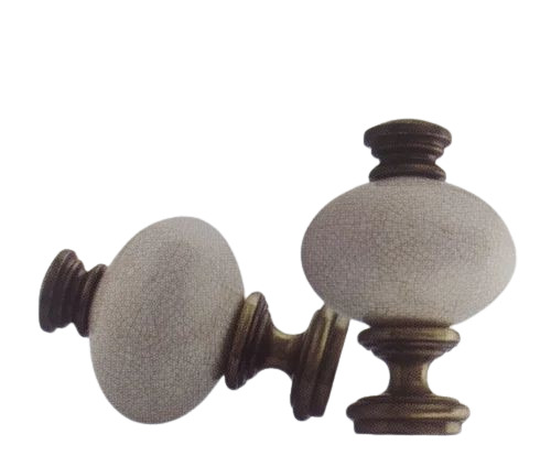 Curtain Brackets - Color: White & Brown