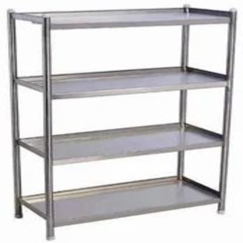 Stainless Steel Rack - 6 Feet, 4 Shelves, 50-100 Kg Load, Multicolor, Industrial Use