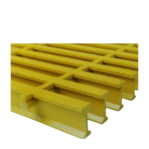 Frp Anti Skid Grating - Durable Yellow FRP, Standard Size | Industrial Use, Very Good Quality