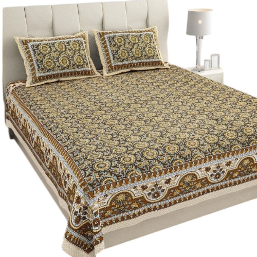 Coloured Full Bedsheet 