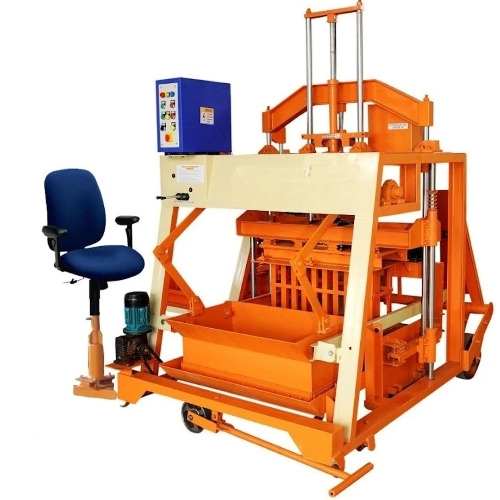 Hollow Block Making Machines - Color: Orange & Blue