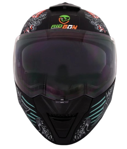 Ridbon Large Flip Up Dual Visior Helmet