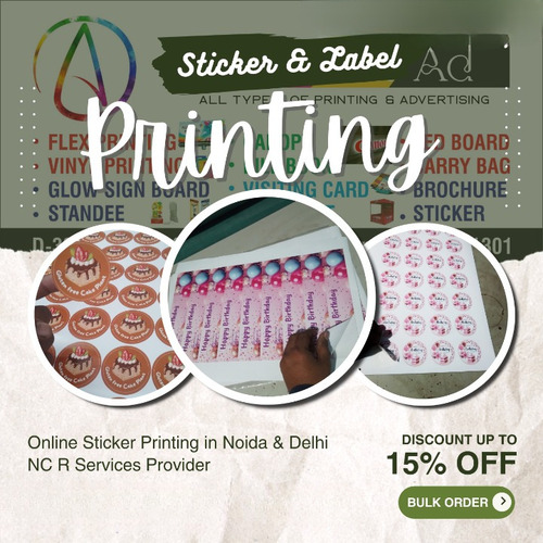 Vinyl Sticker And Label Sticker Printing Service - Color: Multy Color
