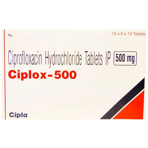 Ciplox 500 Tablet - 500 mg, Strip Pack, 60 Tablets | Health-Care, Effective