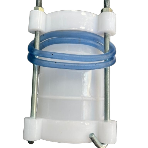 Plastic D Joint - Color: White