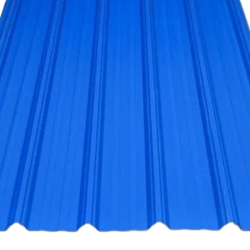Plain Iron Roofing Sheet - Color: Vibrant Blue