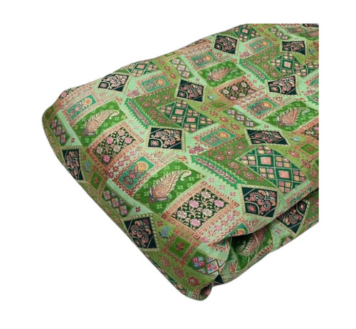 Printed Silk Jacquard Fabric